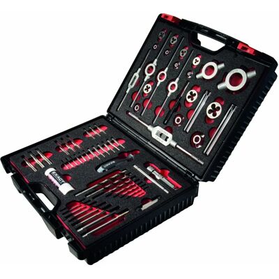 Exact - 61-teiliges Gewindeschneidwerkzeug-Set M3-M12 Exact - 61-teiliges Gewindeschneidwerkzeug-Set M3-M12