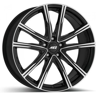 AEZ Montreal Dark Black Polished 7.5x19 ET 50 Felge - Felge AEZ Montreal Dark Black Polished 7.5x19 ET 50 Felge - Felge