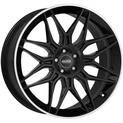 Rueda de aleación Dotz Longbeach Dark para BMW X5 X6 - 10.5x22 5x112 Negro/Lipido pulido Rueda de aleación Dotz Longbeach Dark para BMW X5 X6 - 10.5x22 5x112 Negro/Lipido pulido