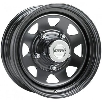 Dotz Dakar Dark 7x15 Svart - Stålfälg Dotz Dakar Dark 7x15 Svart - Stålfälg