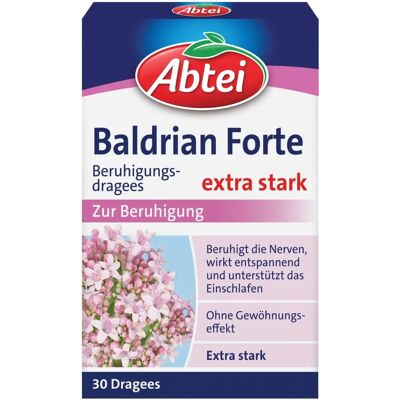 Abtei Valerian Forte - Beruhigung, Schlafhilfe - Pflanzenextrakt Abtei Valerian Forte - Beruhigung, Schlafhilfe - Pflanzenextrakt