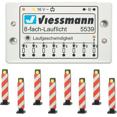 Viessmann Modelltechnik 5040 H0 Set mit 8 Warnbalken Viessmann Modelltechnik 5040 H0 Set mit 8 Warnbalken