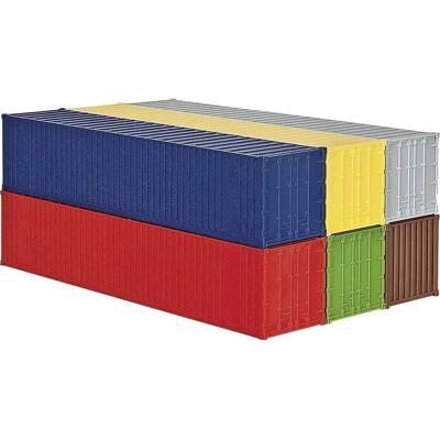 Kibri 10922 H0 40 Container Set von 6 - Modellbahn Kibri 10922 H0 40 Container Set von 6 - Modellbahn