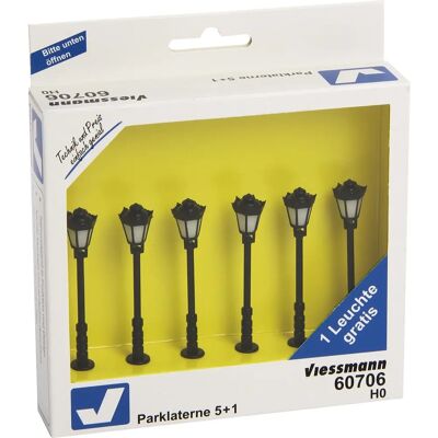 Viessmann Viessmann H0 Lampione parco bianco - Pali di illuminazione Viessmann Viessmann H0 Lampione parco bianco - Pali di illuminazione