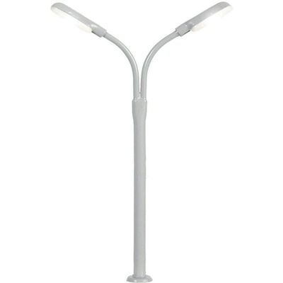 Viessmann Modello TT Lampione a collo di cigno doppio - Lampada Viessmann Modello TT Lampione a collo di cigno doppio - Lampada