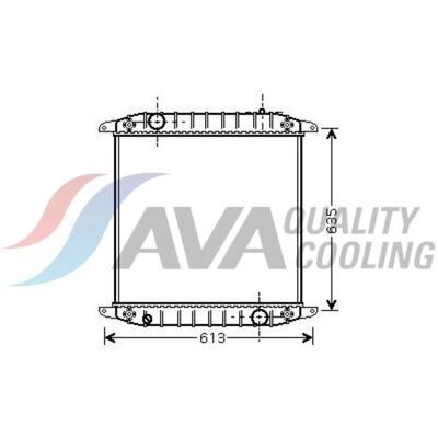 Highway Automotive Radiator - Model IV2078 - Soldered cooling fins Highway Automotive Radiator - Model IV2078 - Soldered cooling fins
