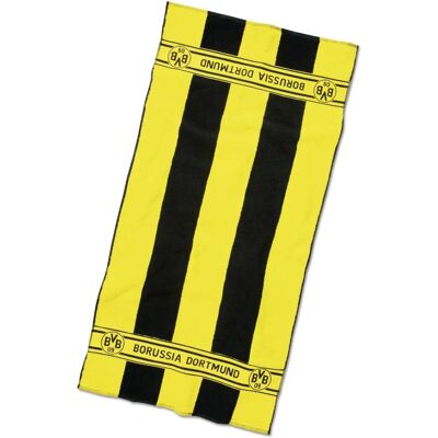 Borussia Dortmund BVB Handtuch - Schwarz/Gelb Streifen - 140x70cm Borussia Dortmund BVB Handtuch - Schwarz/Gelb Streifen - 140x70cm
