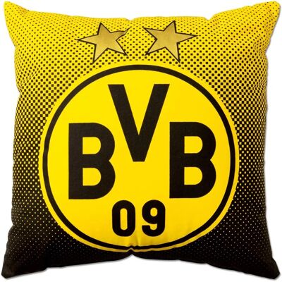 Borussia Dortmund BVB párna - 40x40cm - Fekete/sárga - Embléma Borussia Dortmund BVB párna - 40x40cm - Fekete/sárga - Embléma