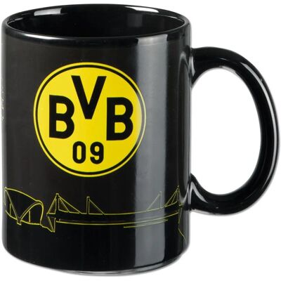 Mug BVB Skyline à changement de couleur - Officiel Mug BVB Skyline à changement de couleur - Officiel