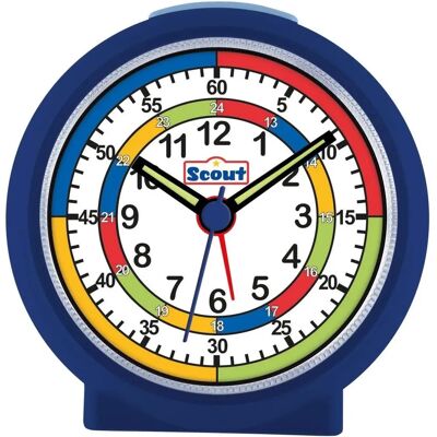 SCOUT LearnTheTime - Wecker, Blau, Buntes Zifferblatt, Schlummerfunktion, Kinder SCOUT LearnTheTime - Wecker, Blau, Buntes Zifferblatt, Schlummerfunktion, Kinder