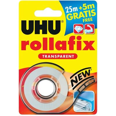 Ruban adhésif transparent Uhu - 25 m x 19 mm - Qualité supérieure Ruban adhésif transparent Uhu - 25 m x 19 mm - Qualité supérieure