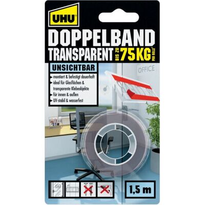 UHU Doppelseitiges Klebeband Transparent (45375) UHU Doppelseitiges Klebeband Transparent (45375)