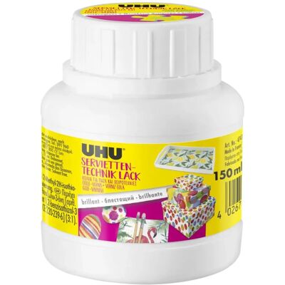 UHU Colle et Vernis Satiné - Adhésif pour Puzzles & Créations UHU Colle et Vernis Satiné - Adhésif pour Puzzles & Créations