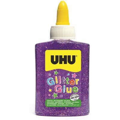 UHU Colle Pailletée Violet - Colle pour artisanat - Publicité UHU Colle Pailletée Violet - Colle pour artisanat - Publicité