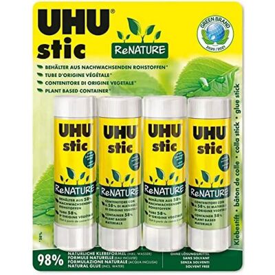 UHU Stick de Colle Végétal - Adhérence Forte et Permanente UHU Stick de Colle Végétal - Adhérence Forte et Permanente