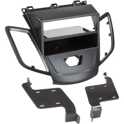 Ford Black 2008 Support for 1-DIN Car Stereo with Storage Pocket - Car Stereo Support Ford Black 2008 Support for 1-DIN Car Stereo with Storage Pocket - Car Stereo Support
