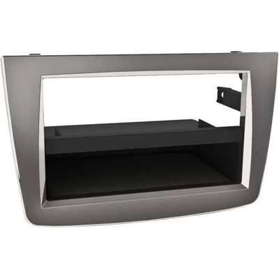 Alfa Romeo 1-DIN Autoradiosupport Silber - Mit Ablagefach Alfa Romeo 1-DIN Autoradiosupport Silber - Mit Ablagefach