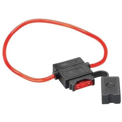ACV 30.3803-01 Fuse Holder - Auto, 10A, Red Cable ACV 30.3803-01 Fuse Holder - Auto, 10A, Red Cable