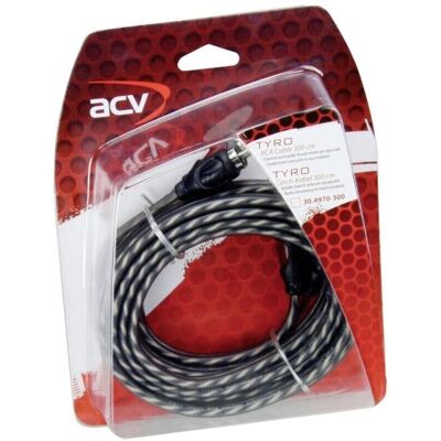 ACV 30.4970-300 RCA Kabel - 3m, Dual RCA-Anschlüsse ACV 30.4970-300 RCA Kabel - 3m, Dual RCA-Anschlüsse
