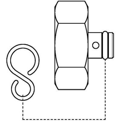 Tapón de grifo DN25 con junta y cadena OVENTROP Tapón de grifo DN25 con junta y cadena OVENTROP