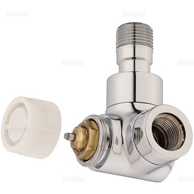Oventrop Thermostatventil Serie E - 1163452 Winkel links verchromt - Heizkörperventil Oventrop Thermostatventil Serie E - 1163452 Winkel links verchromt - Heizkörperventil