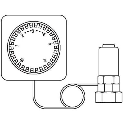 Thermostat Oventrop Uni FH - 7-28°C - Blanc - Publicité Thermostat Oventrop Uni FH - 7-28°C - Blanc - Publicité