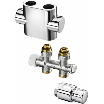 Ensemble Purmo AZ13TP00480086C Chromé - 2 tubes, raccordement 50mm - Publicité Ensemble Purmo AZ13TP00480086C Chromé - 2 tubes, raccordement 50mm - Publicité
