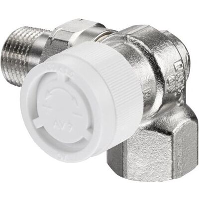 Vanne Thermostatique OVENTROP AV 9 - Laiton, Nickel, Angle Droit - Chauffage Central - Publicité Vanne Thermostatique OVENTROP AV 9 - Laiton, Nickel, Angle Droit - Chauffage Central - Publicité