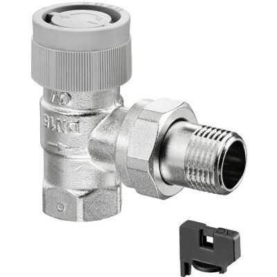 Oventrop Thermostatventil - Messing vernickelt, 3/8" Eckform DN 10 Oventrop Thermostatventil - Messing vernickelt, 3/8" Eckform DN 10