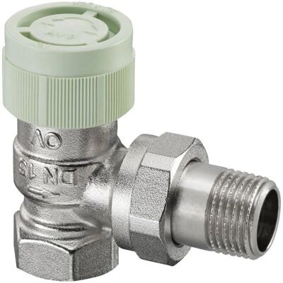 Válvula de radiador Oventrop RFV 9 - Ajustable de latón en ángulo - Calefacción y refrigeración Válvula de radiador Oventrop RFV 9 - Ajustable de latón en ángulo - Calefacción y refrigeración