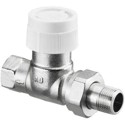 Oventrop - Rücklauf-Thermostatventil AV 9 - Gerade, 1/2" DN 15, Messing, vernickelt Oventrop - Rücklauf-Thermostatventil AV 9 - Gerade, 1/2" DN 15, Messing, vernickelt