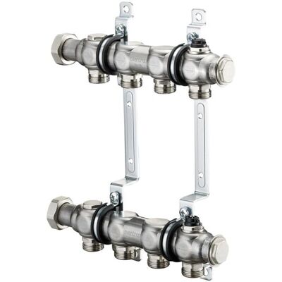 Distribuidor de Radiador de Acero Inoxidable Oventrop - 2 Circuitos Distribuidor de Radiador de Acero Inoxidable Oventrop - 2 Circuitos