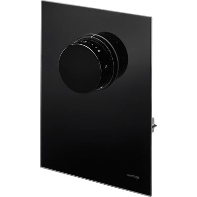 Cubierta OVENTROP Unibox - Vidrio negro auténtico - Termostato Cubierta OVENTROP Unibox - Vidrio negro auténtico - Termostato