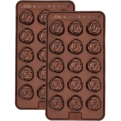 Birkmann - Chocolaterie Rose - 2-tlg - Silicone - Pralinemal Birkmann - Chocolaterie Rose - 2-tlg - Silicone - Pralinemal