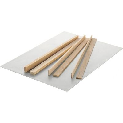 Set de moules à pâtisserie Birkmann 340558 - Guides réglables pour pâte Set de moules à pâtisserie Birkmann 340558 - Guides réglables pour pâte