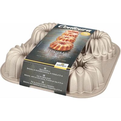 Set de 4 moldes para tartas Birkmann 887282 de aluminio fundido Set de 4 moldes para tartas Birkmann 887282 de aluminio fundido