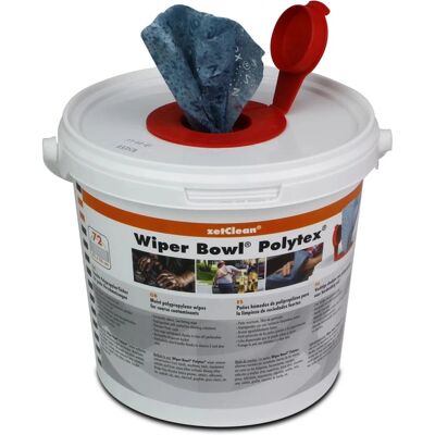 Toallitas de limpieza de manos Polytex Wiper Bowl - 72 unidades Toallitas de limpieza de manos Polytex Wiper Bowl - 72 unidades