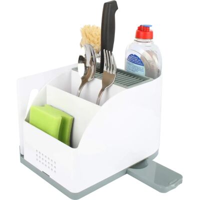 Seecode Keuken Organisator 20176 - 5-in-1, utensakhouder, kunststof, voor gootsteen en keuken Seecode Keuken Organisator 20176 - 5-in-1, utensakhouder, kunststof, voor gootsteen en keuken