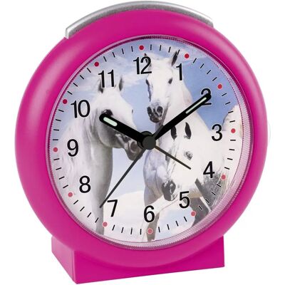 JOGRABO Atlanta 2121/8 Kinderwecker Pferde Rosa - Wecker JOGRABO Atlanta 2121/8 Kinderwecker Pferde Rosa - Wecker