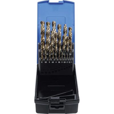 Juego de 25 brocas de cobalto BGS - 1-13mm - Para metal Juego de 25 brocas de cobalto BGS - 1-13mm - Para metal