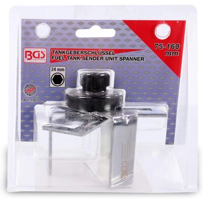 BGS 1001 Fuel Sender Key - Adjustable 75-160mm - Universal Tool BGS 1001 Fuel Sender Key - Adjustable 75-160mm - Universal Tool