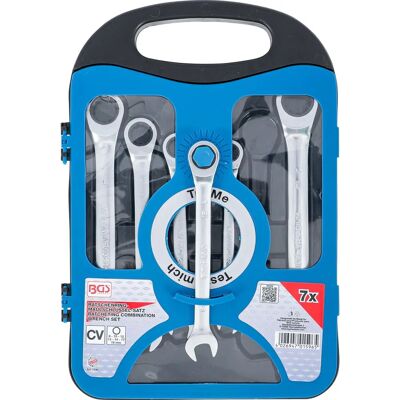 BGS, Ratchet Ring Spanner Set SW 8 - 19 mm 7 pcs - Screwdriver Set BGS, Ratchet Ring Spanner Set SW 8 - 19 mm 7 pcs - Screwdriver Set
