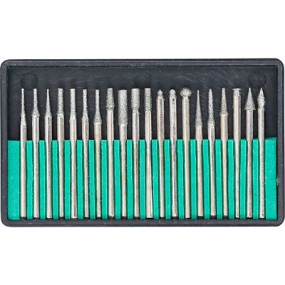 BGS technic Diamantbelagda Graver- och Fräsersats - 20 Delar - Högkvalitets Verktyg Tyska BGS technic Diamantbelagda Graver- och Fräsersats - 20 Delar - Högkvalitets Verktyg Tyska
