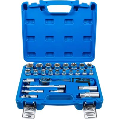 Conjunto de 26 chaves de soquete BGS 10 mm (3/8") Conjunto de 26 chaves de soquete BGS 10 mm (3/8")