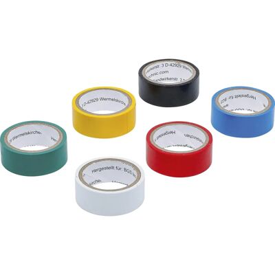 Kraftmann - Modello 3024 - Nastro adesivo multicolore - 19x3,5m - 6 pz Kraftmann - Modello 3024 - Nastro adesivo multicolore - 19x3,5m - 6 pz