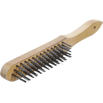 BGS TECHNIC Brosse en fil d'acier - 5 rangées 300mm - Publicité BGS TECHNIC Brosse en fil d'acier - 5 rangées 300mm - Publicité