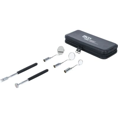 Juego de imán telescópico con luz LED y espejos de inspección - BGS Juego de imán telescópico con luz LED y espejos de inspección - BGS