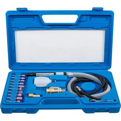 Zestaw Mikro Szlifierki Powietrznej BGS - Do 54 000 RPM, Różne Kamienie, Mgiełka Olejowa Zestaw Mikro Szlifierki Powietrznej BGS - Do 54 000 RPM, Różne Kamienie, Mgiełka Olejowa