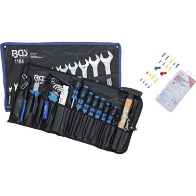BGS Werkzeugsortiment - 270-tlg. in Rolltasche - Blau BGS Werkzeugsortiment - 270-tlg. in Rolltasche - Blau