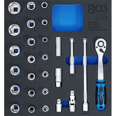 Zestaw narzędzi BGS - 27 elementów 12,5 mm (1/2") Zestaw narzędzi BGS - 27 elementów 12,5 mm (1/2")